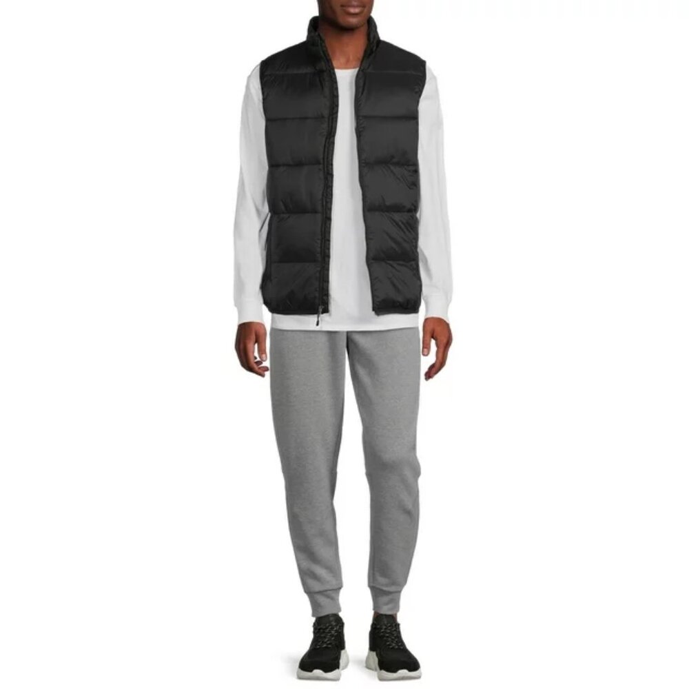 Swiss Tech Mens Puffer Vest Performance Gear Size S, M, XL, 2XL Black Full Zip - Picture 10 of 10